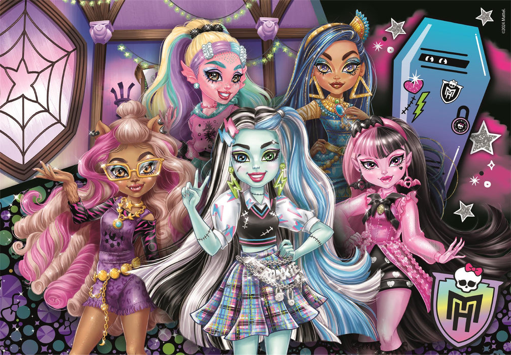Puzzle Clementoni Monster High Super Color, 104 piese, 6+ ani