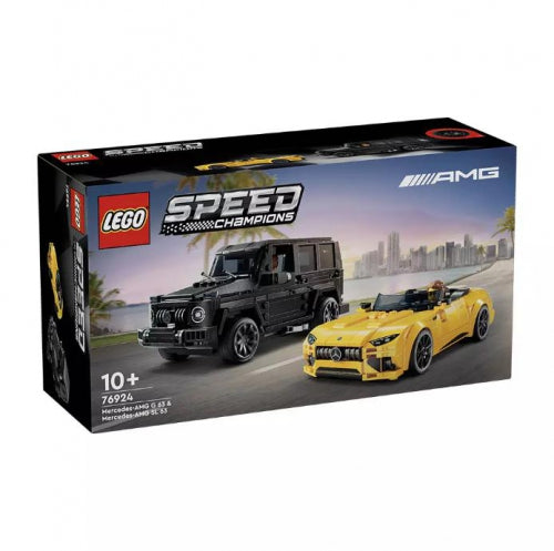 Set de construcție LEGO Speed Champions, Mercedes-AMG G 63 și Mercedes-AMG SL 63, 10+ ani