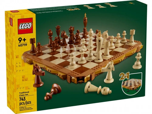 Set de construcție Lego Traditional Chess Set, 743 piese, 9+ ani