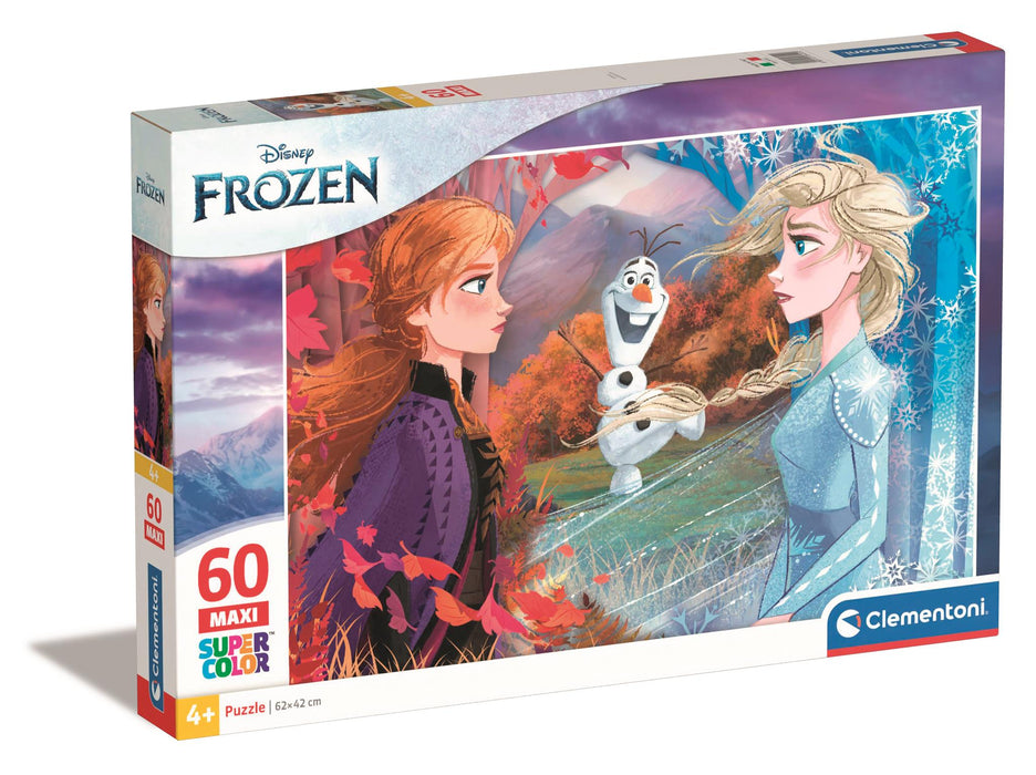 Puzzle Clementoni Disney Frozen 2, 60 de piese Maxi, 62 × 42 cm, 4+ ani