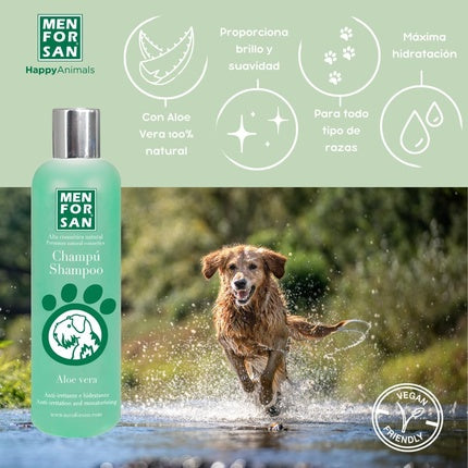 Șampon pentru câini Menforsan cu Aloe Vera, 1000 ml