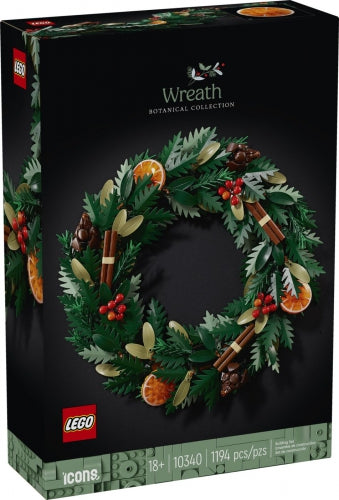 Set de construcție LEGO Icons Botanical Collection, Wreath, 1194 piese, 18+ ani