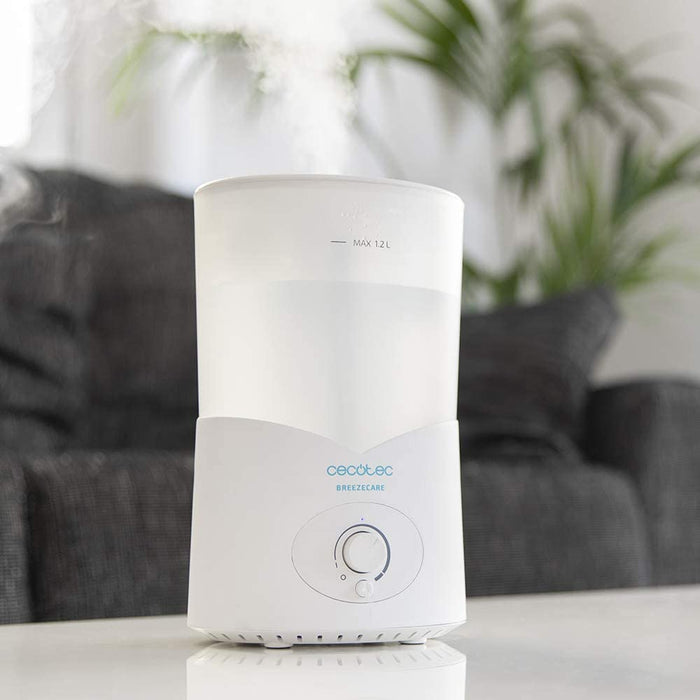 Umidificator de aer, CECOTEC, BreezeCare 2000 Light, 1.2 litri, alb