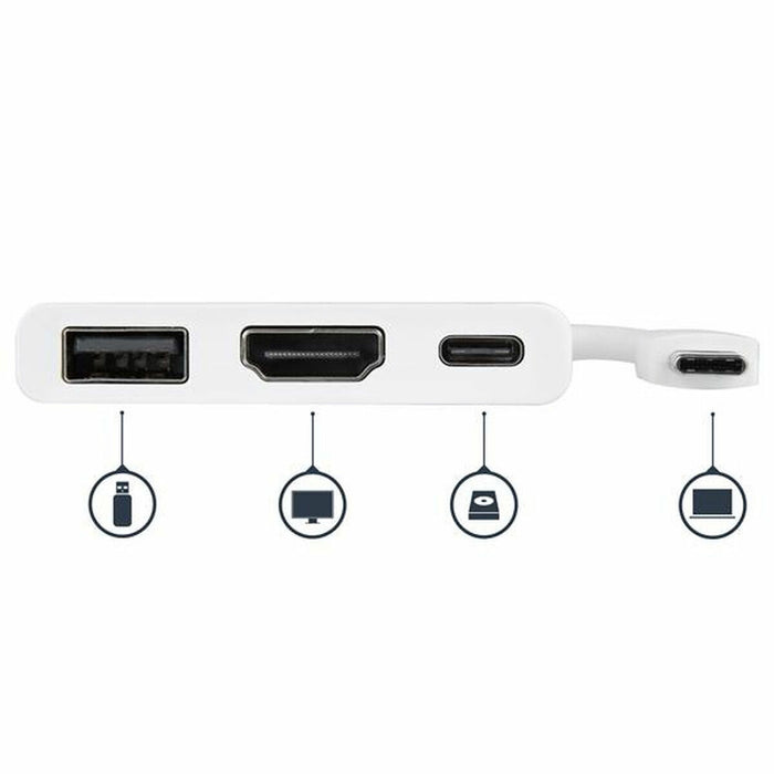 Dock Startech CDP2HDUACPW Alb 4K Ultra HD