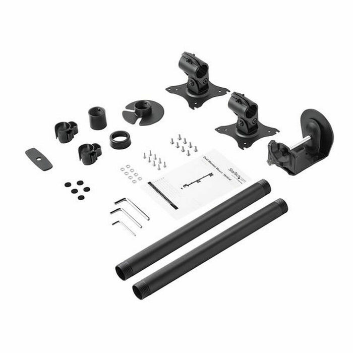 Suport de Masă pentru Ecran Startech ARMDUALV Negru Negru/Argintiu