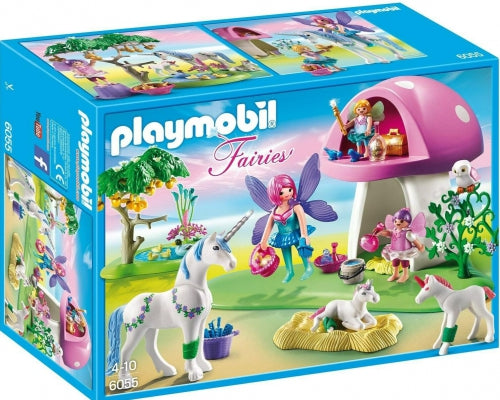 Set de joacă Playmobil Fairies, Căsuță-ciupercă, 4–10 ani