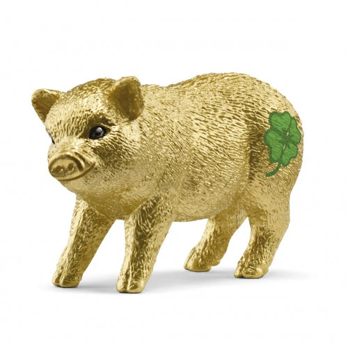 Figurină Schleich Farm World, Lucky Golden Pig, ediție limitată