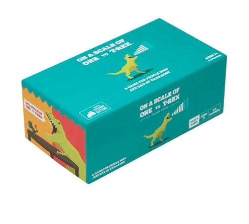 Joc de societate Exploding Kittens On A Scale Of One To T-Rex, 2–8 jucători, 7+ ani