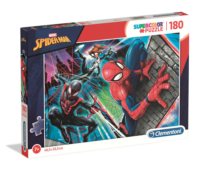 Puzzle Clementoni Supercolor Puzzle Spider-Man, 180 piese, 7+ ani