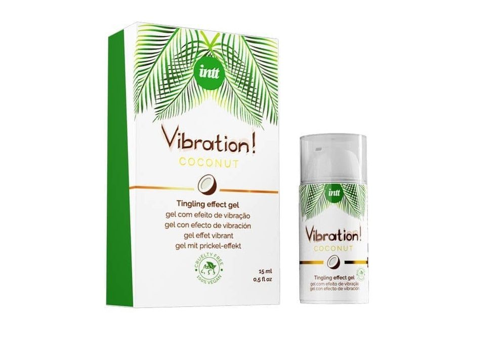 Gel intim, Intt Vibration! Coconut, aromă de cocos, 15 ml
