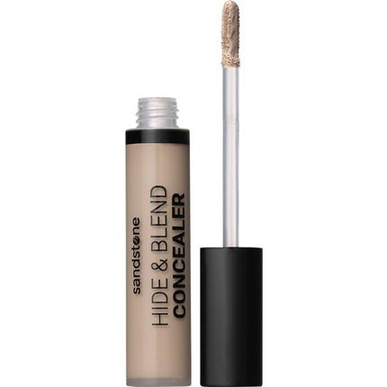 Sandstone Hide & Blend Concealer N4, Sensai, fluid de acoperire, recipient transparent cu capac negru