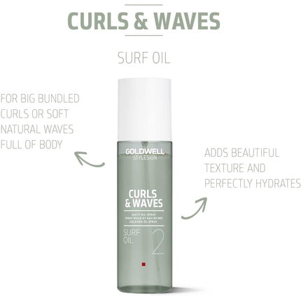 Spray ulei păr, Goldwell StyleSign Curls & Waves, verde, 200ml