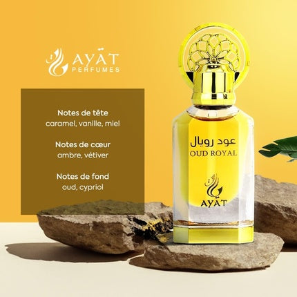 Parfum Ayat Perfumes Oud Royal 12ml, fără alcool, unisex, oriental