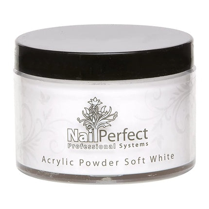 Pudră Acrilică Nail Perfect Basic Soft White, Alb, 100g