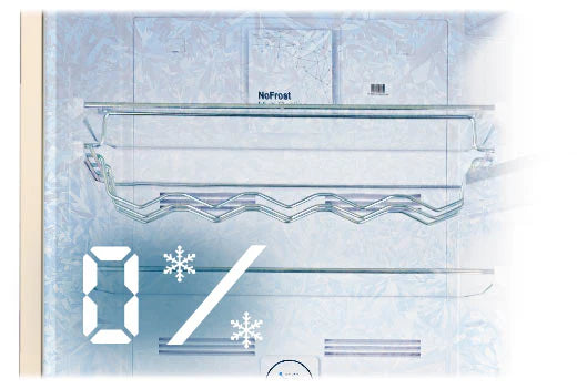 Frigider combină retro Cecotec Evvo F60 Retro Azul, 324 l, No Frost, albastru