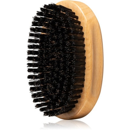 Perie pentru barbă Angry Beards, lemn natural, perișori negri