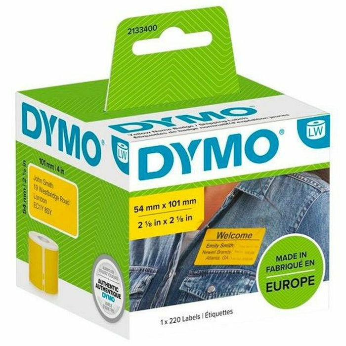 Rolă de Etichete Dymo 2133400 Galben Negru/Galben