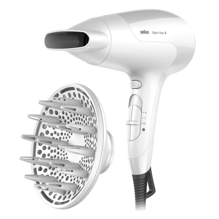 Uscător de Păr Braun 3 HD 385 Alb Monocrom 2000 W 1 Piese (1 Unități)