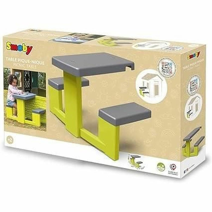 Masă de picnic Smoby 81 x 54 x 49 cm Casă pentru Copii de Joacă Verde