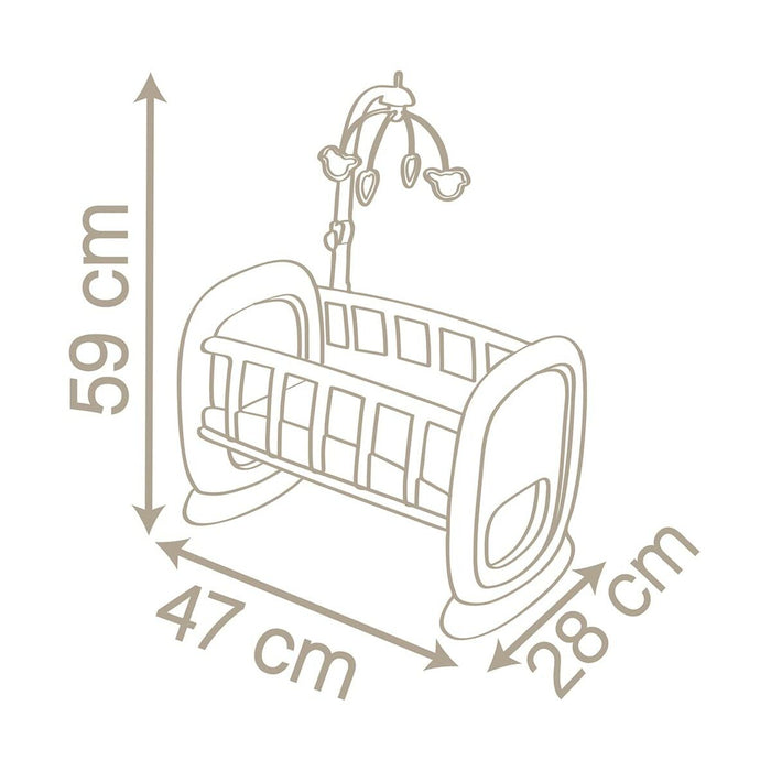 Pătuț pentru Păpuși Smoby Cradle With Bars