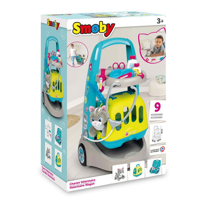 Trusă medicală de jucărie cu accesorii Smoby VETERINARY TROLLEY
