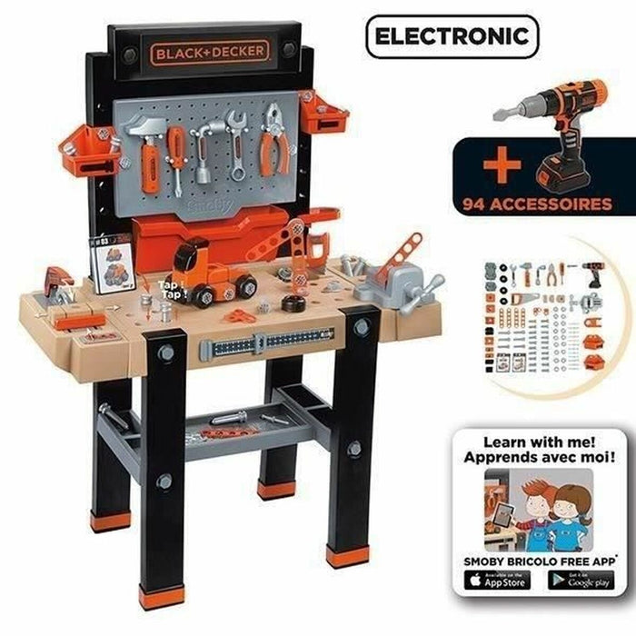 Bancă de Lucru cu Scule Smoby Bricolo Ultimate 95 Piese 103 x 79 x 39 cm