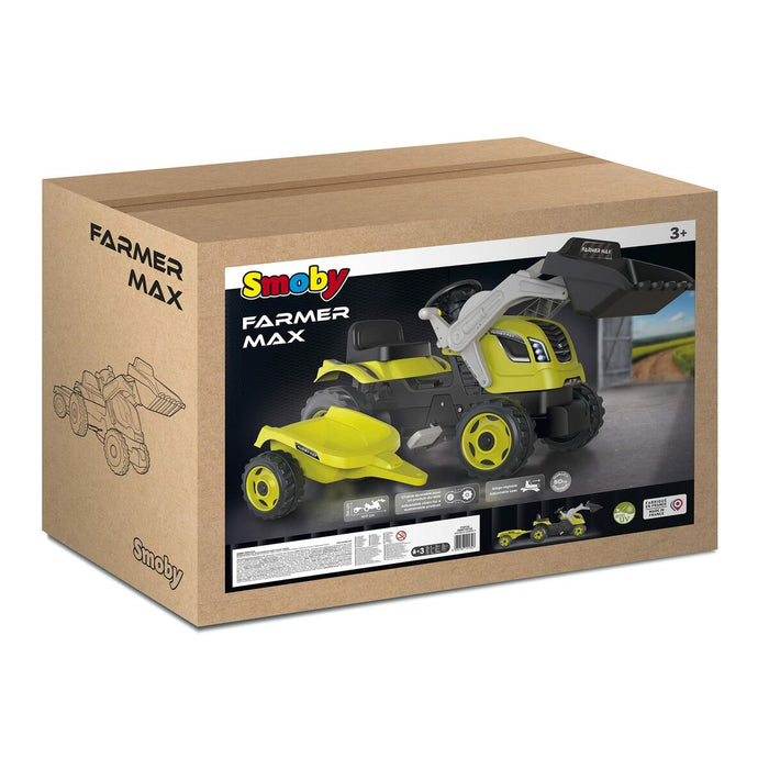 Tractor cu Pedale Smoby Verde