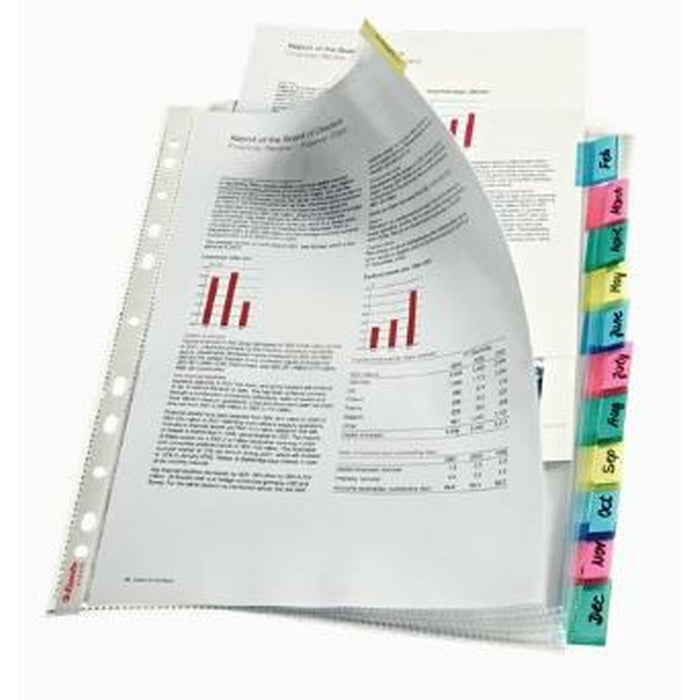 Huse/Capace Esselte Index Pockets 12 Frunze polipropilenă Transparent A4 (10 Unități)