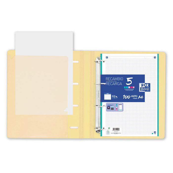 Biblioraft Oxford Europeanbinder Polyfoam 1 Unități A4 A4+