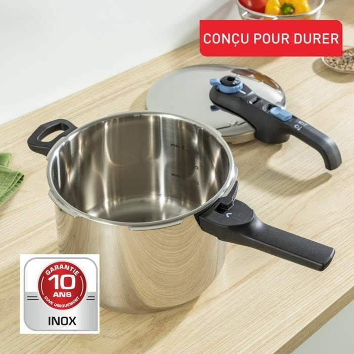Oală sub Presiune Tefal 6 L Oțel inoxidabil