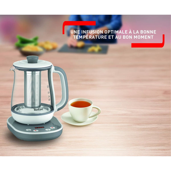 Fierbător de Apă și Ceainic Electric Tefal BJ551B10 Alb/Gri Oțel inoxidabil 1,5 L