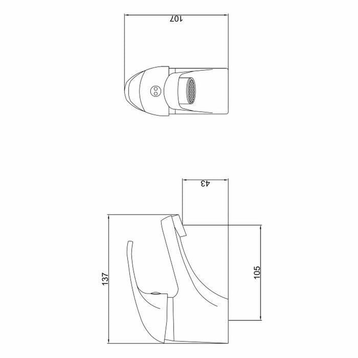 Robinet Monocomandă Rousseau Metal Oțel inoxidabil Alamă