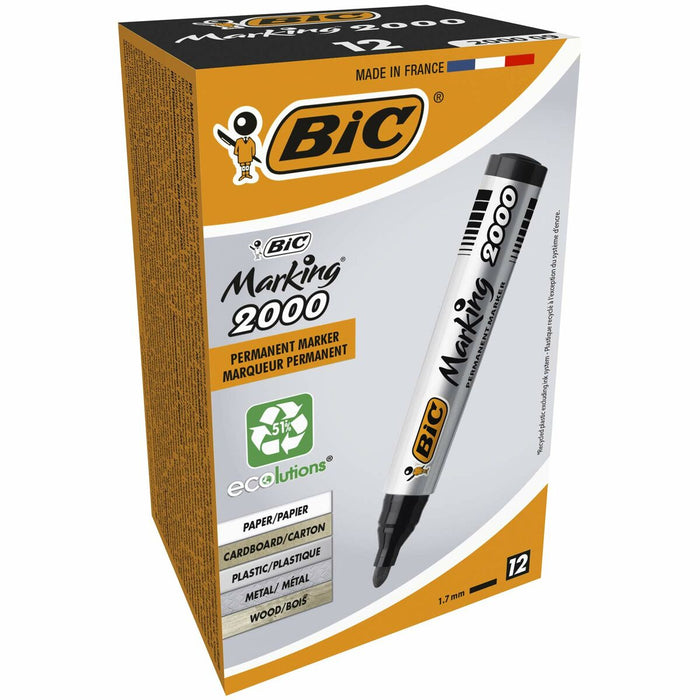 Marker permanent Bic Marking 2000 Negru