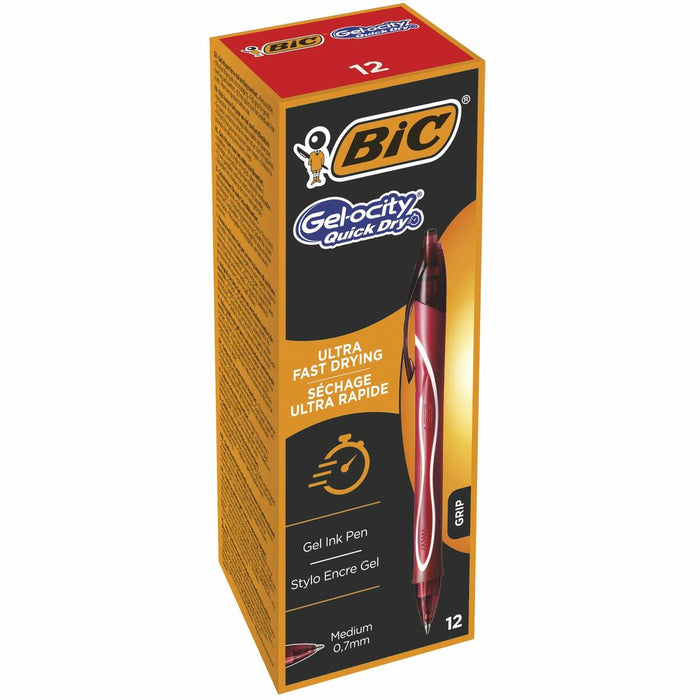 Pix cu gel Bic Gel-ocity Quick Dry Albastru 0,3 mm (12 Unități)