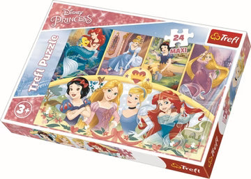 Puzzle Trefl Disney Princess, Amintiri magice, 24 piese maxi, 3+ ani