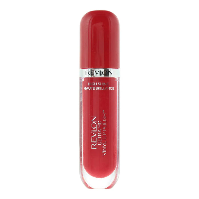 Ruj lichid Revlon Ultra HD Vinyl Lip, nuanța 910 Cireașa de pe tort, luciu intens, 5.9 ml