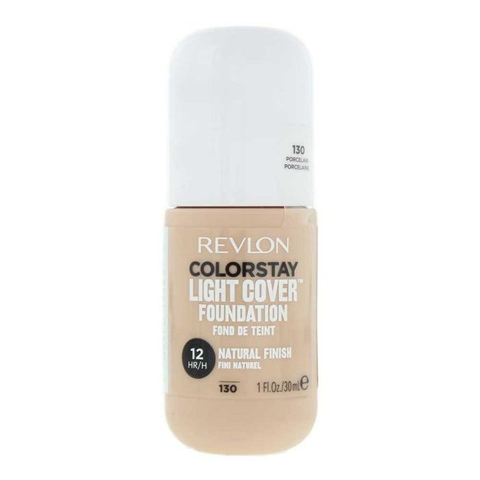 Fond de ten lichid Revlon ColorStay Light Cover, finisaj natural, nuanța 130 Porcelain, SPF 35, 30 ml