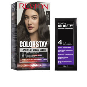 Vopsea permanentă de păr Revlon ColorStay, nuanța 03 Darkest Brown, 165 ml