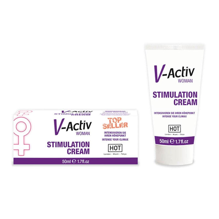 Cremă intimă pentru femei, Hot V-Activ, 50 ml