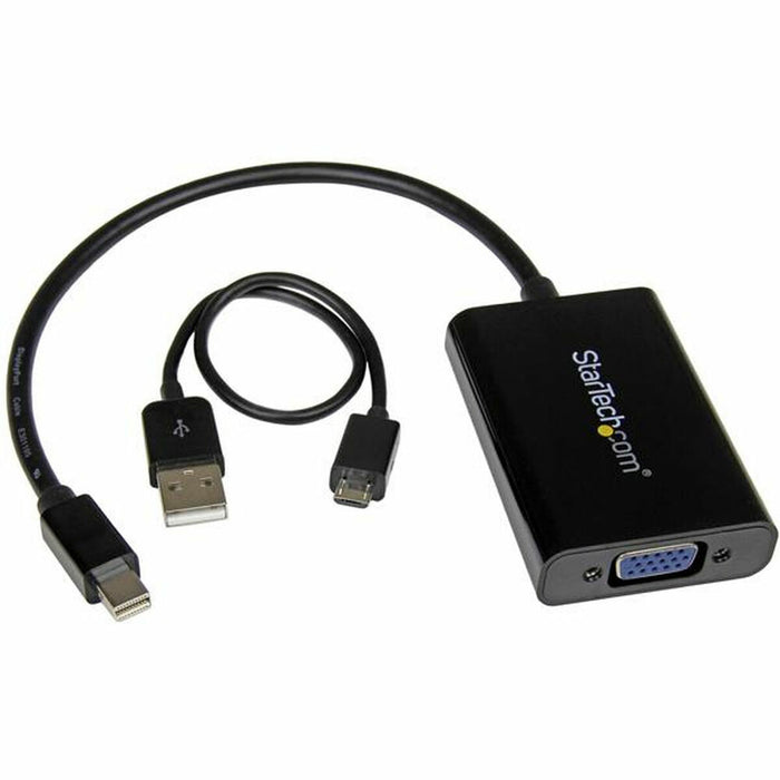Adaptor Mini DisplayPort la VGA Startech MDP2VGAA Negru Gri