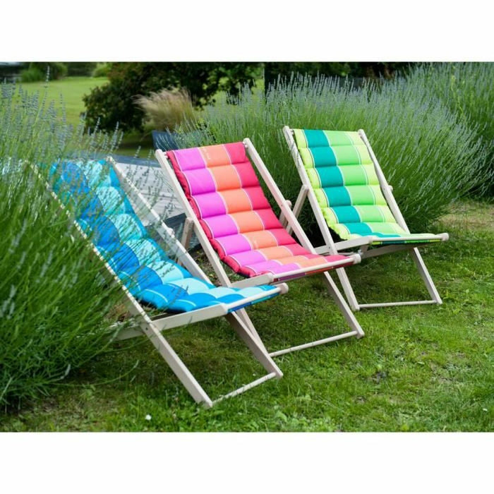 Lehátko Jardin Prive Roșu Dungi 106 x 55 x 95 cm