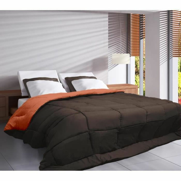 Material de umplutură nordic Poyet  Motte Ciocolată Coral 400 g /m² 140 x 200 cm