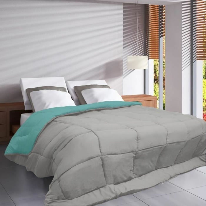 Material de umplutură nordic Poyet  Motte Albastru Gri 200 g/m² 220 x 240 cm