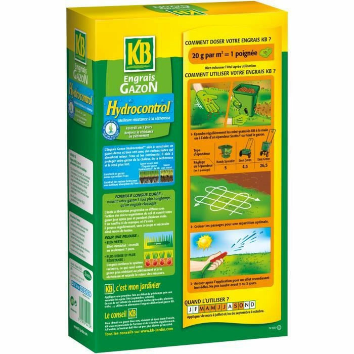 Îngrășământ de plante KB Hydrocontrol Iarbă 4 Kg