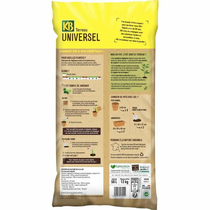 Pământ pentru ghiveci KB Universal 50 L