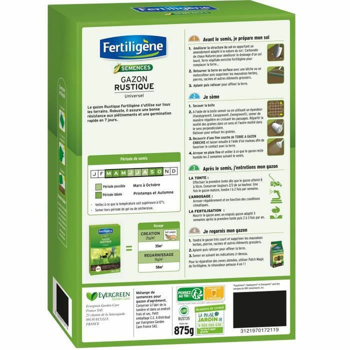 Semințe Fertiligène Rustic Iarbă Universal 875 g 35 m²