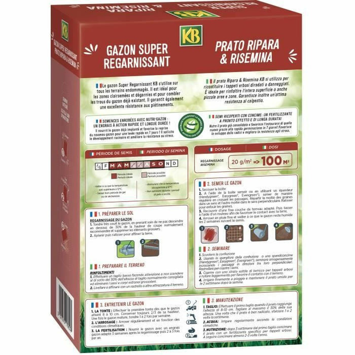Semințe KB Kregfac100 Iarbă Rapid 2 Kg 100 m²