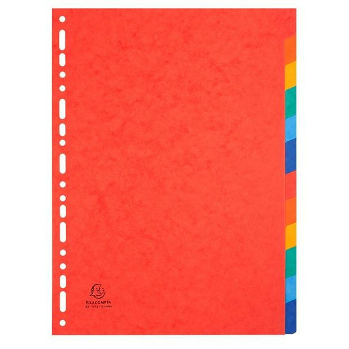 Separatoare Exacompta 1412E Mucavale Multicolor (12 Unități)