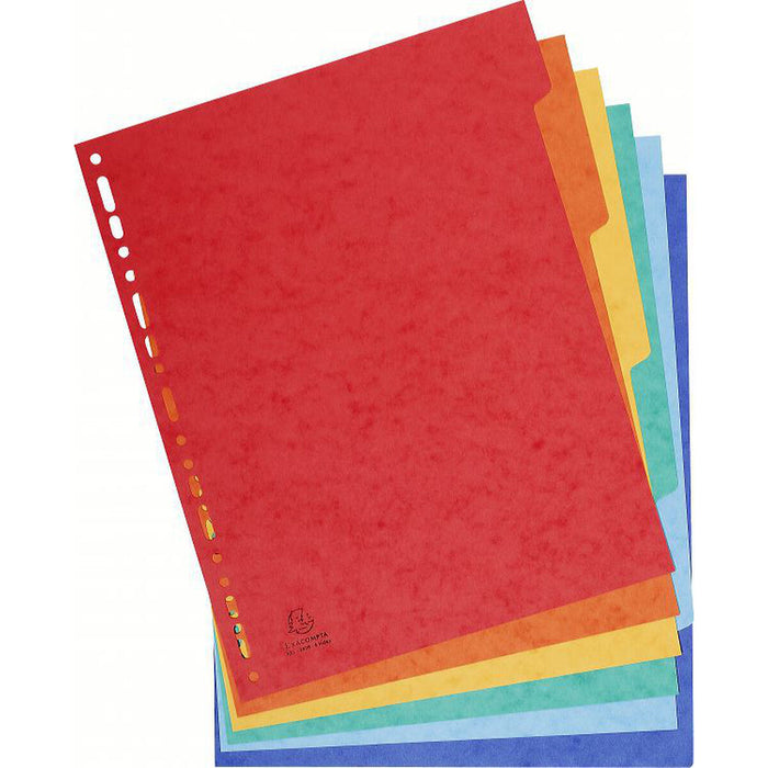 Separatoare Exacompta 2406E Mucavale Multicolor (6 Unități)