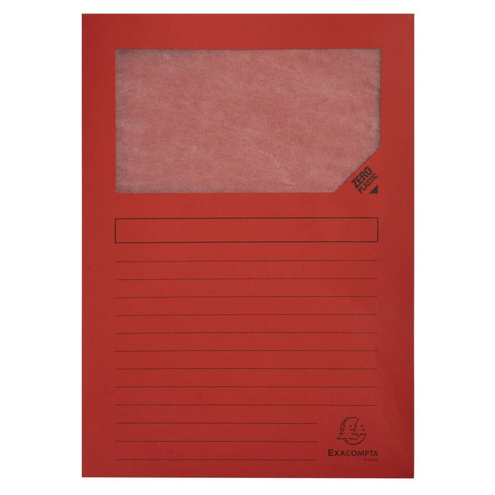 Sertar de îndosariere Exacompta Super Fereastră transparentă A4 50 Piese